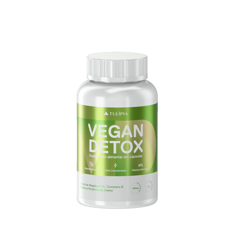 Vegan Detox Suplemento Alimentar 500mg 120caps 